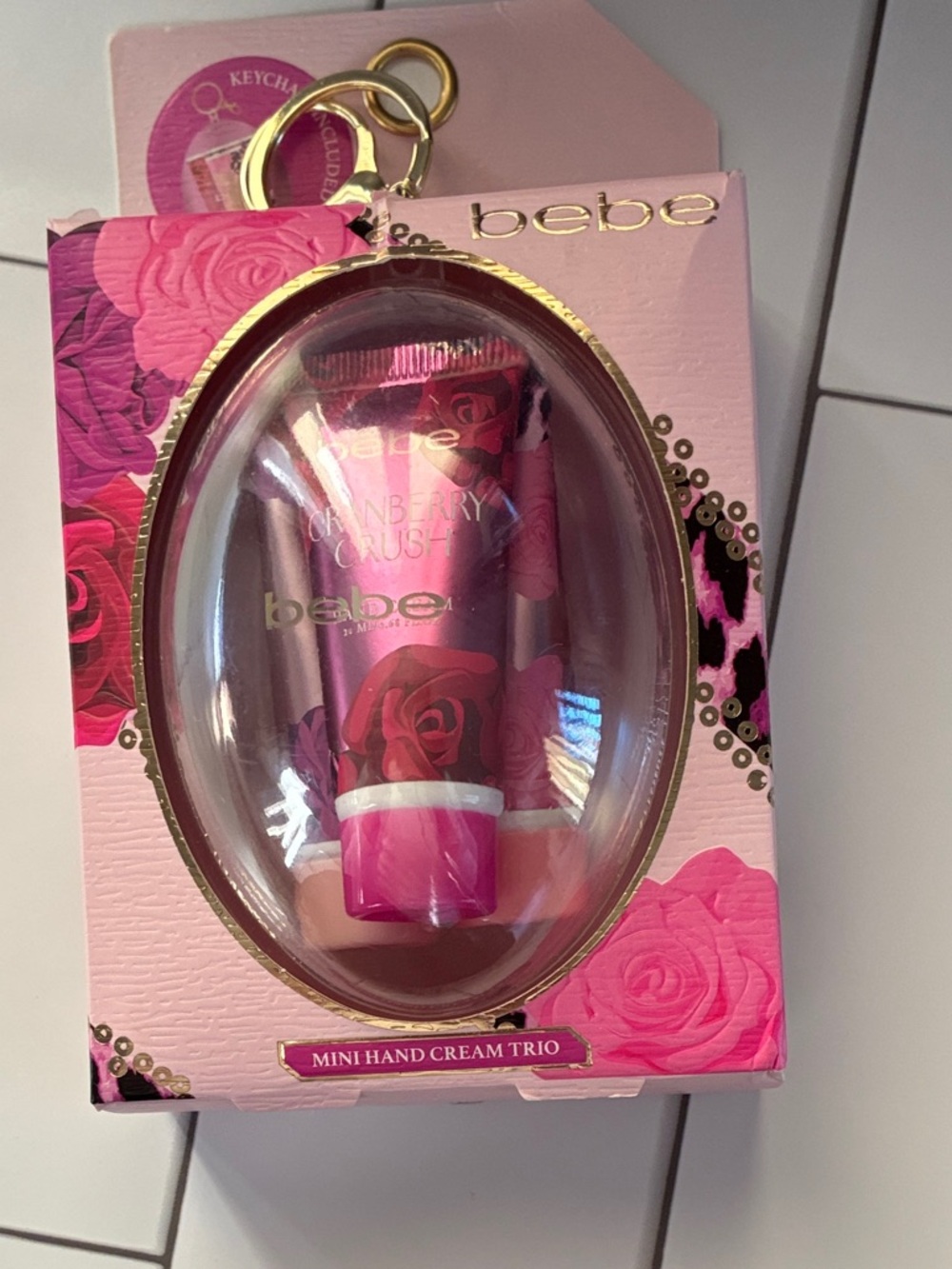 bebe Pink Floral Mini Hand Cream Trio
